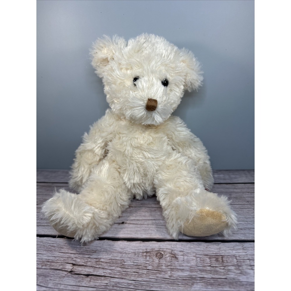 Douglas Cream Fuzzy Bear 9" Plush Stuffed Animal Cuddle Toy #12701 NWT